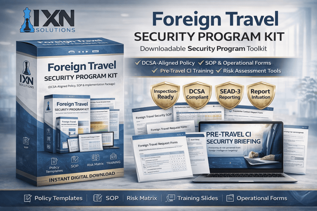Foreign Travel Security Program DIY Kit